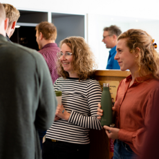 Studenten van de PThU in gesprek